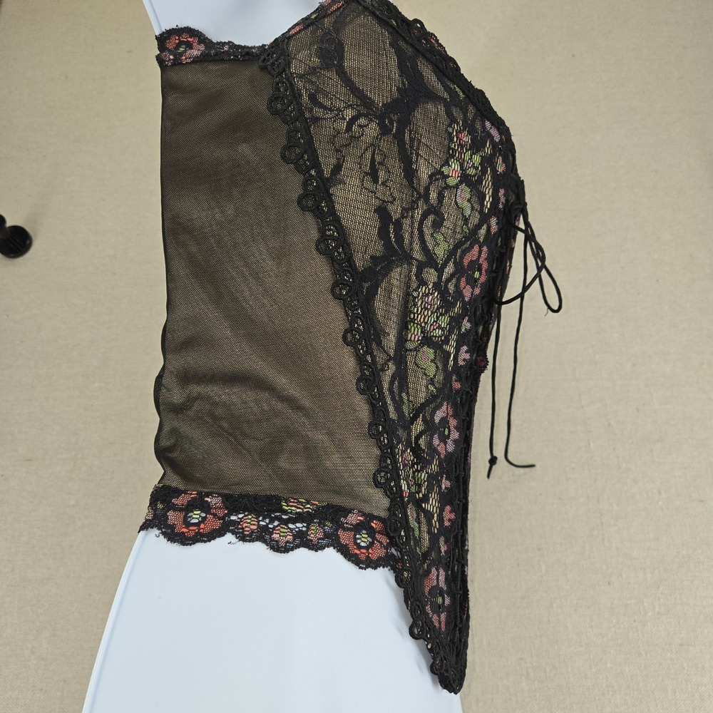 Vintage Catwalk Collection London Lace Up Corset Top Y2K Grunge Fairy - Picture 7 of 16